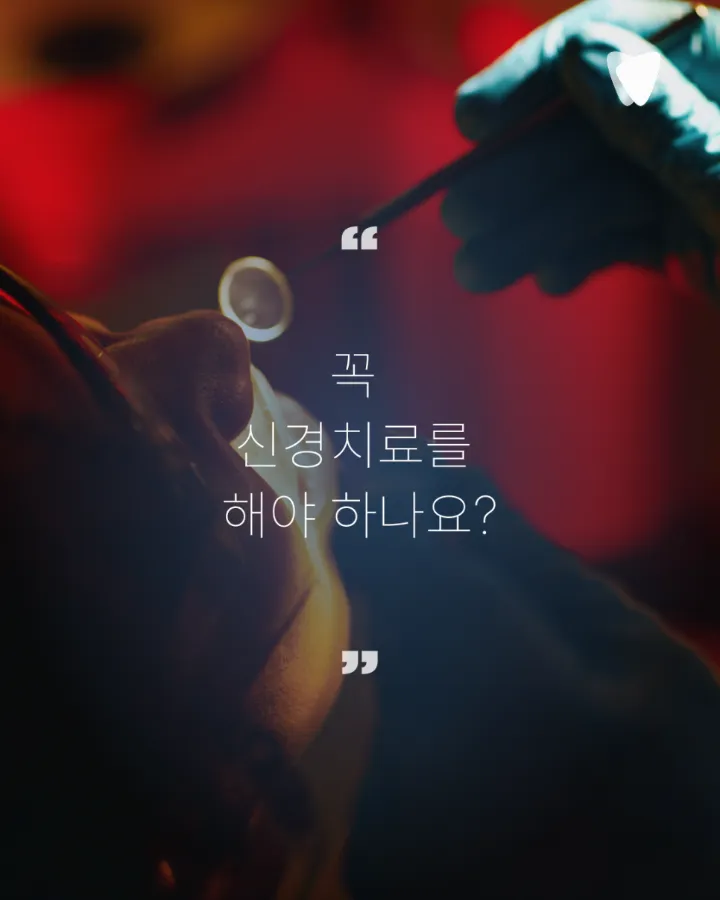 이미지 카드 · 신경치료 꼭 해야 하나요? 치아를 살리는 기준