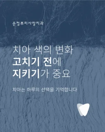 치아색은 생각보다 많은 이야기를 품고 있습니다.